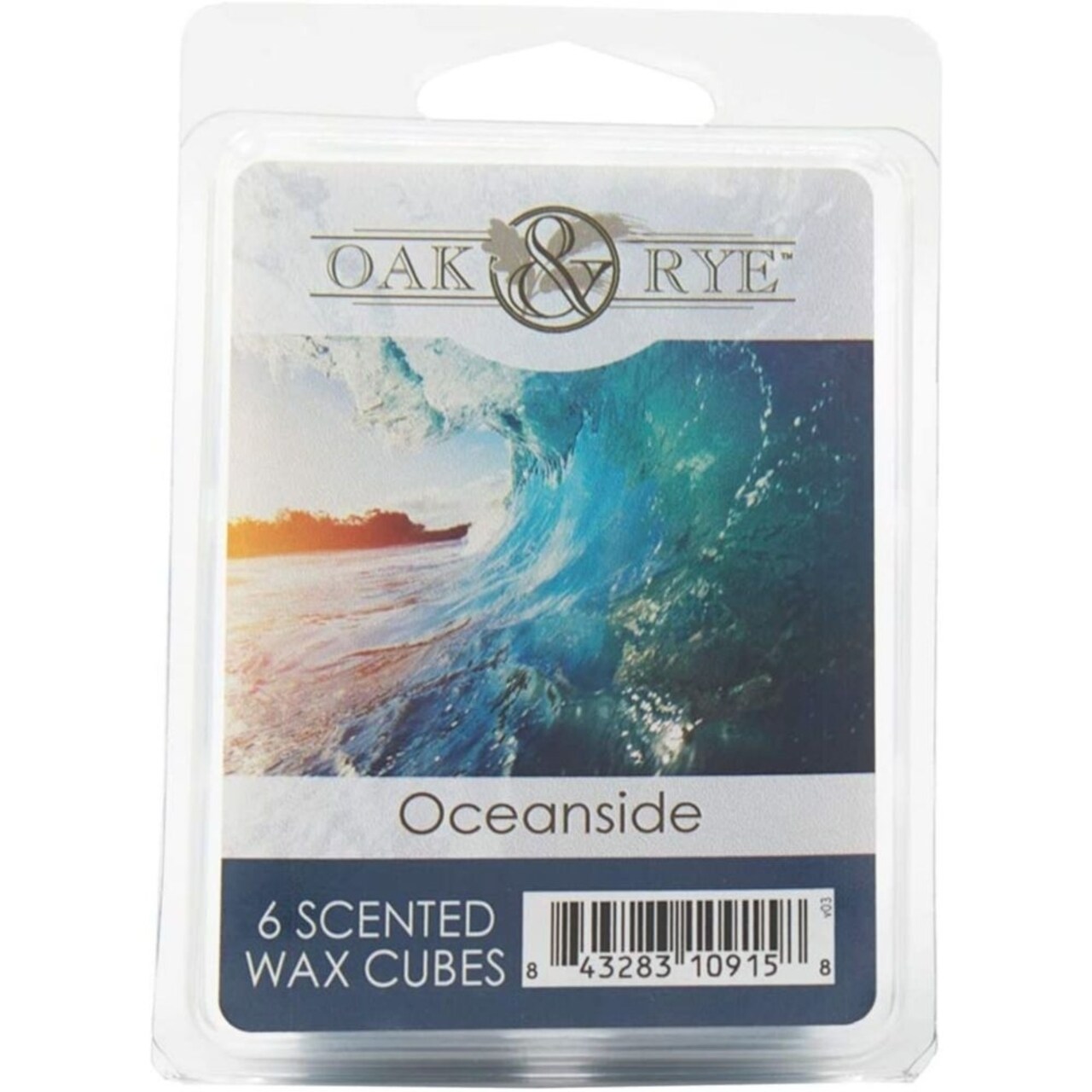 Oak & Rye Oak and Rye 2.5 oz Fragrant Wax Melts, Oceanside - 3 Pack